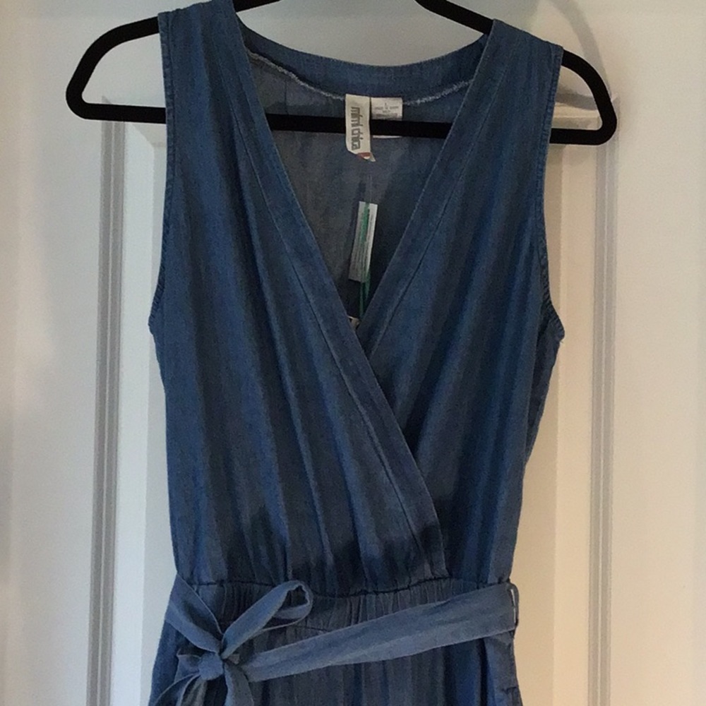 Light chambray Sleeveless Boiler suit - L
